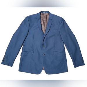 H-P Blue Blazer/Jacket Long Sleeve 100% Polyester Size 46L